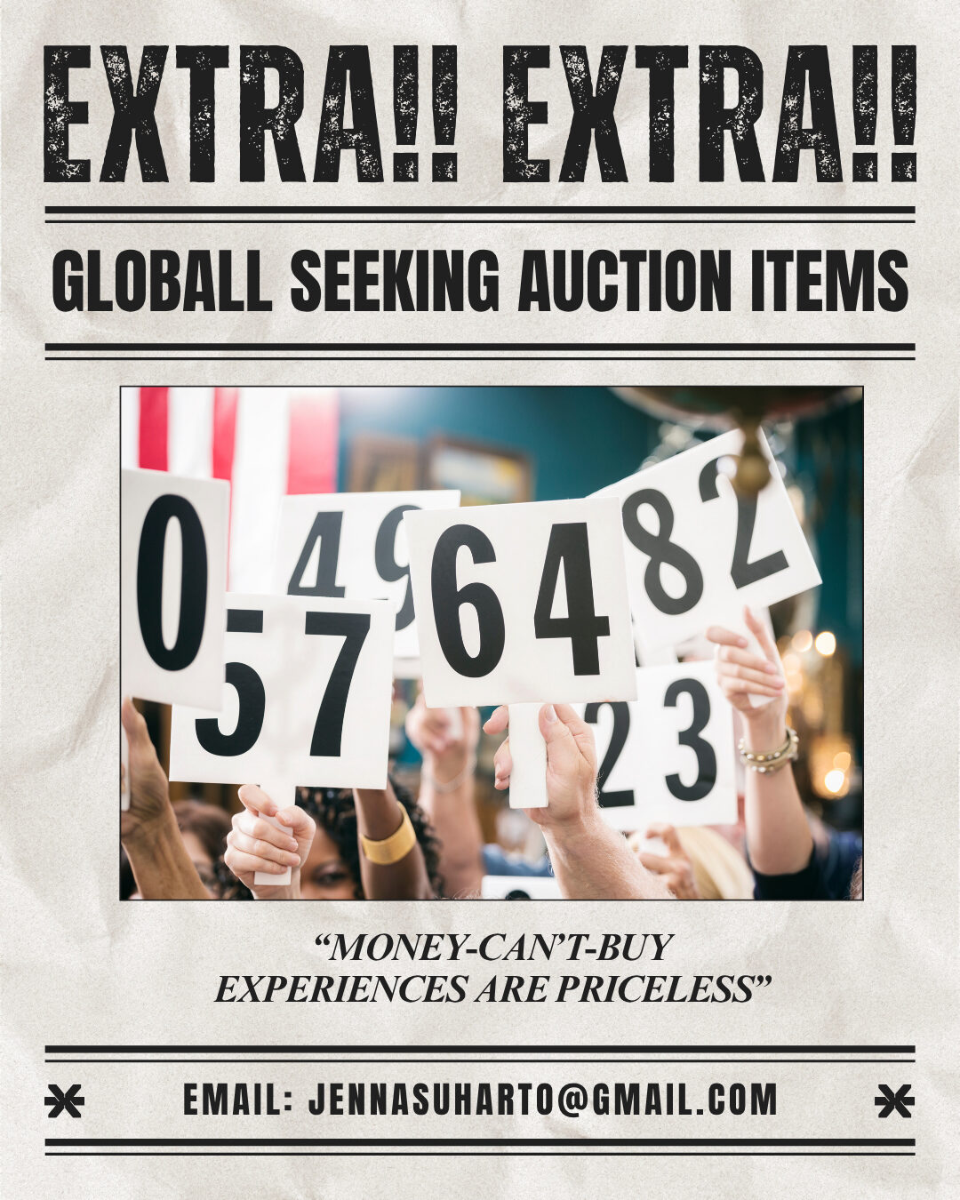 GloBall Seeking Auction Items