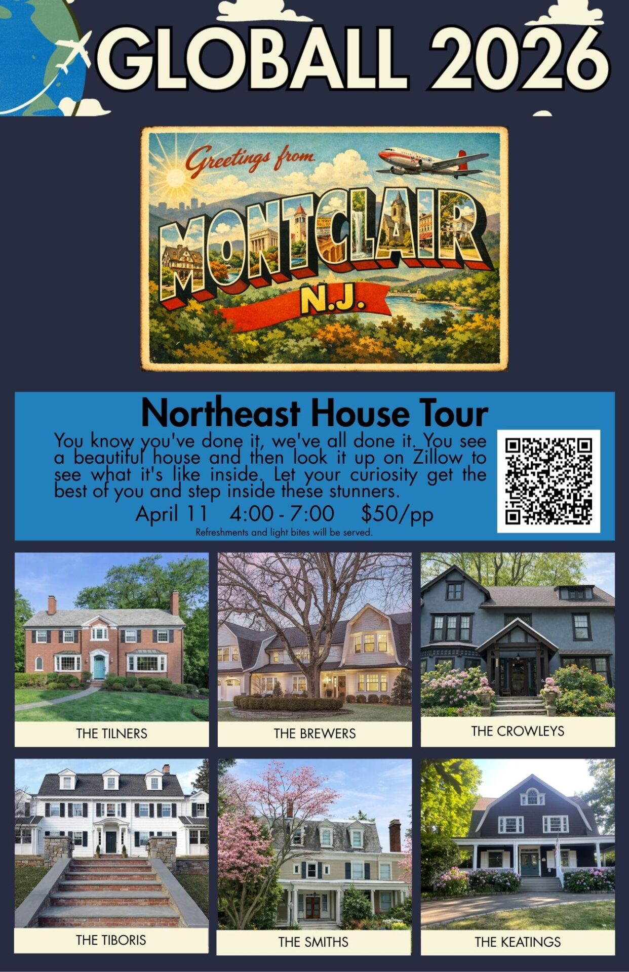Northeast House Tour flyer — Saturday April 11, 4–7 PM