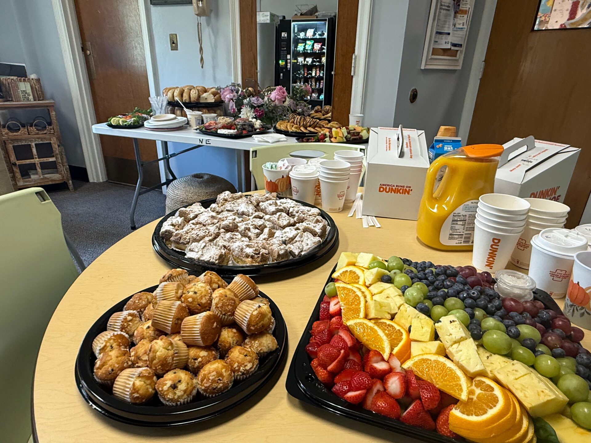 A catered lunch for Northeast teachers